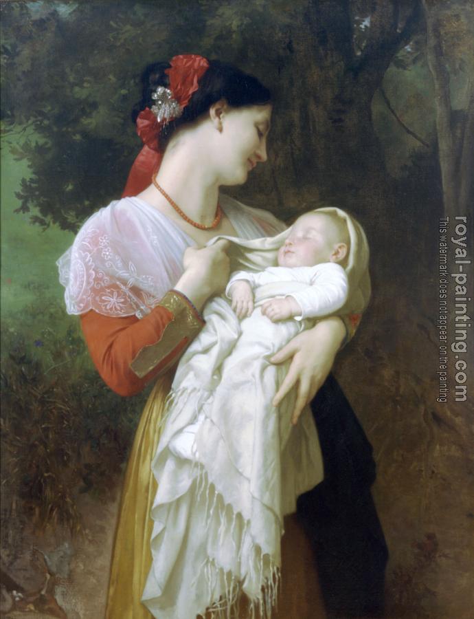 William-Adolphe Bouguereau : Admiration Maternelle (Maternal Admiration)